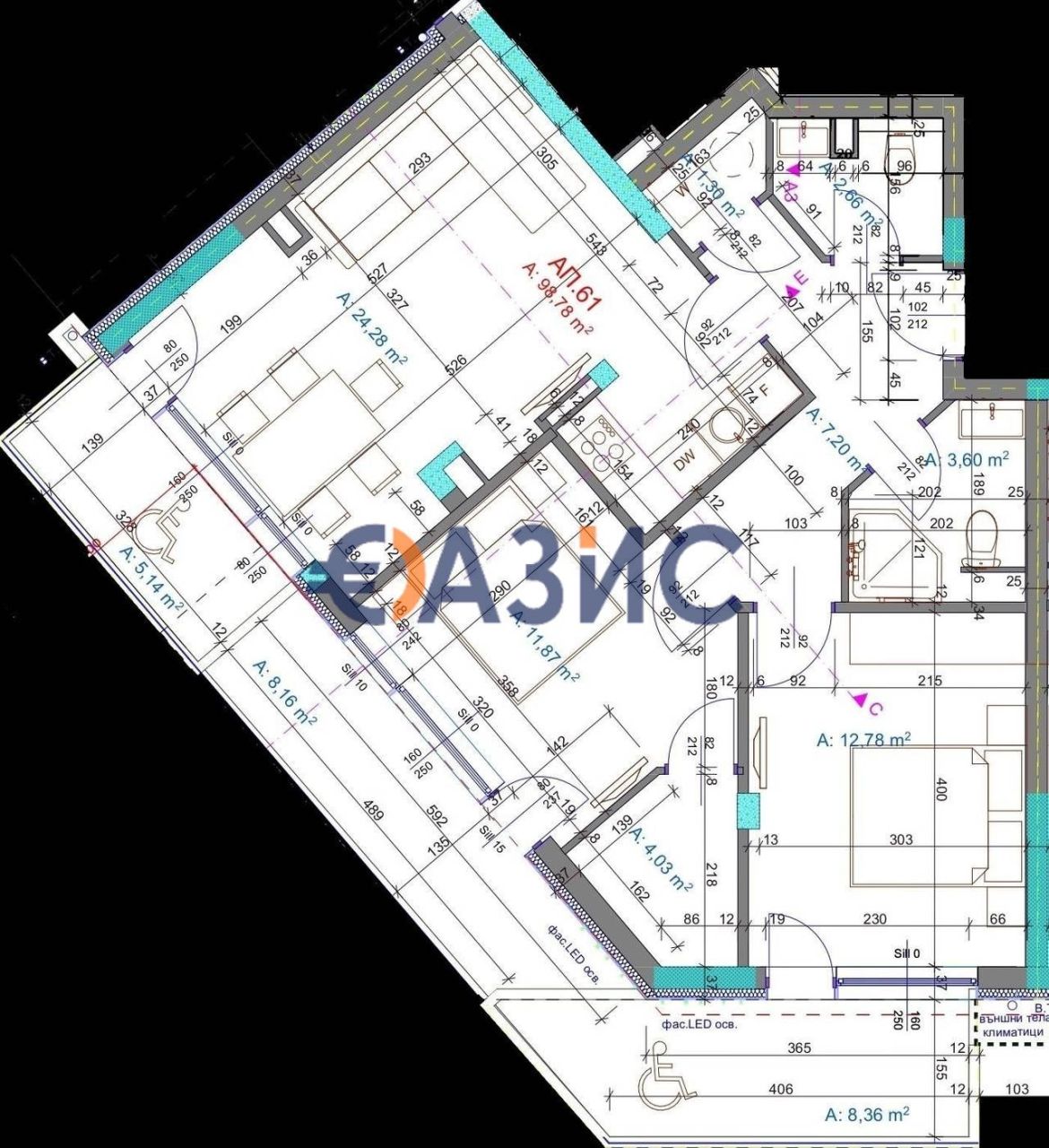 Apartment in Burgas, Bulgaria, 116.8 m² - picture 3