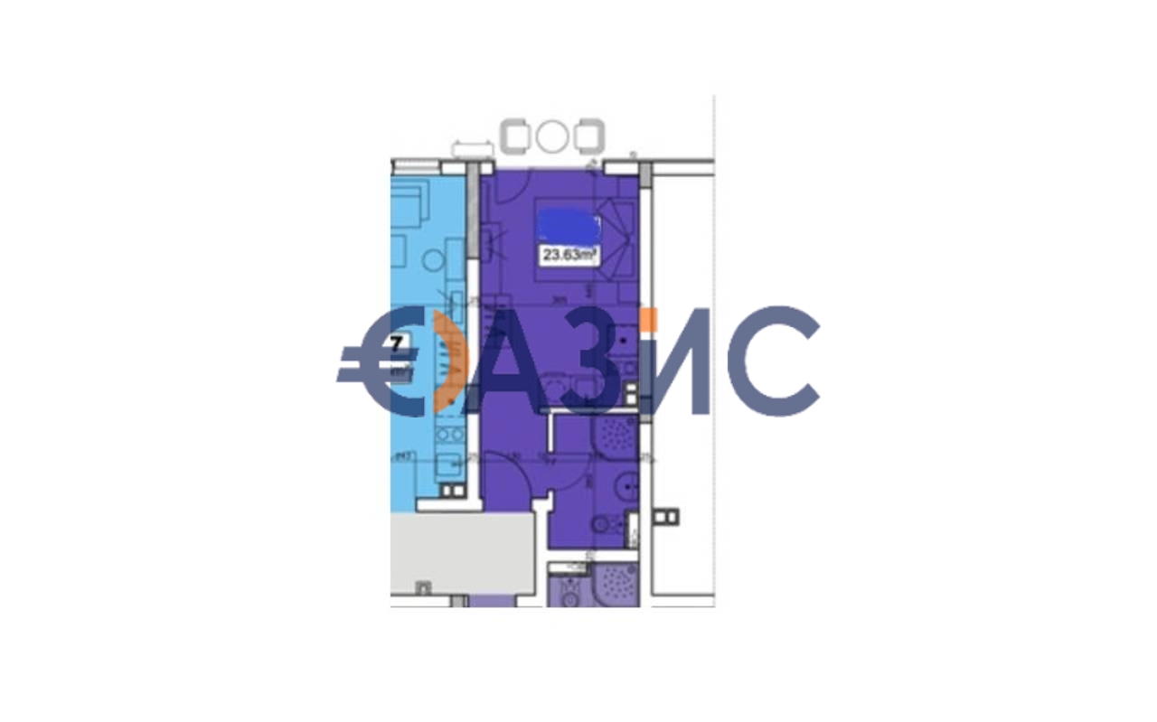 Apartment in Sonnenstrand, Bulgarien, 34.5 m² - Foto 13