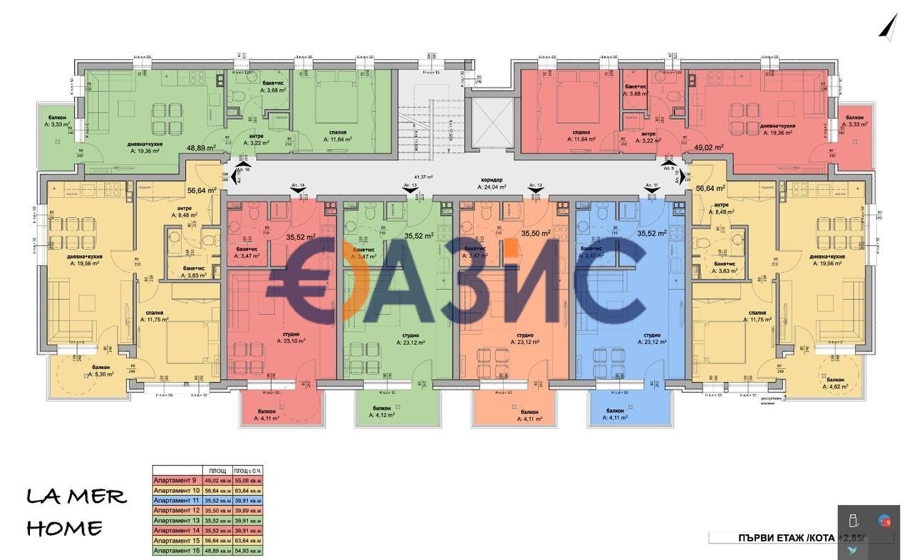 Appartamenti a Spiaggia assolata, Bulgaria, 42.2 m² - foto 17
