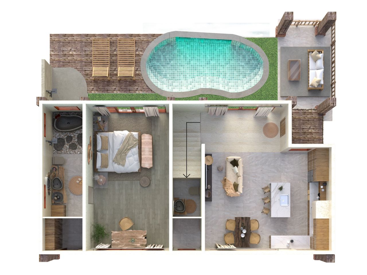 Villa a Ubud, Indonesia, 170 m² - foto 16