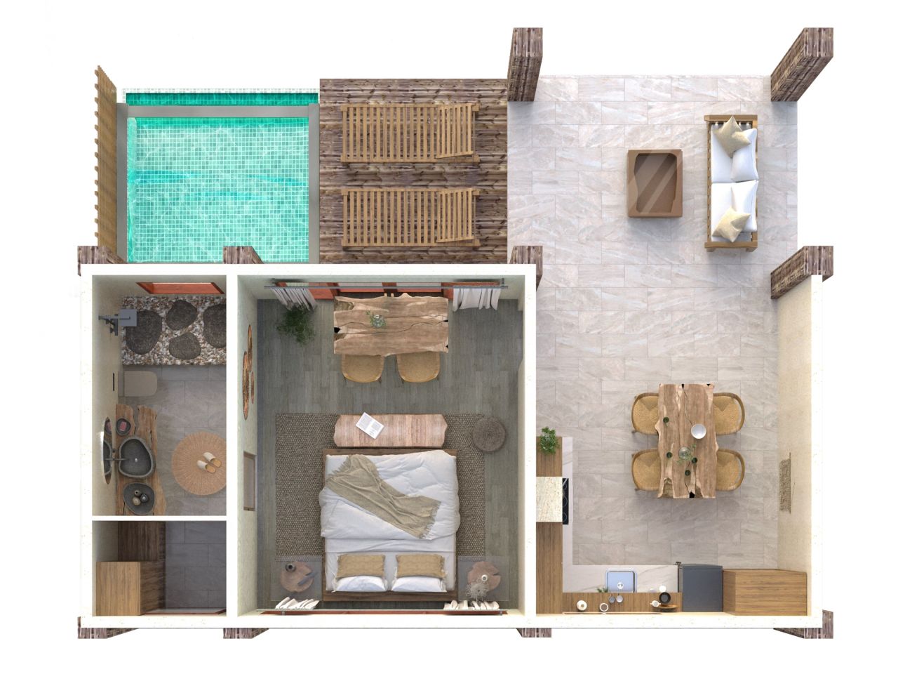 Villa in Ubud, Indonesien, 80 m² - Foto 4