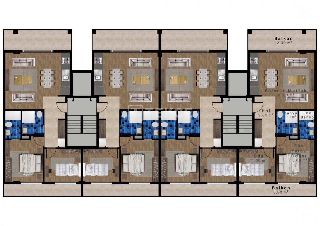 Apartamento Osmangazi, Turquia, 254 m² - imagen 15