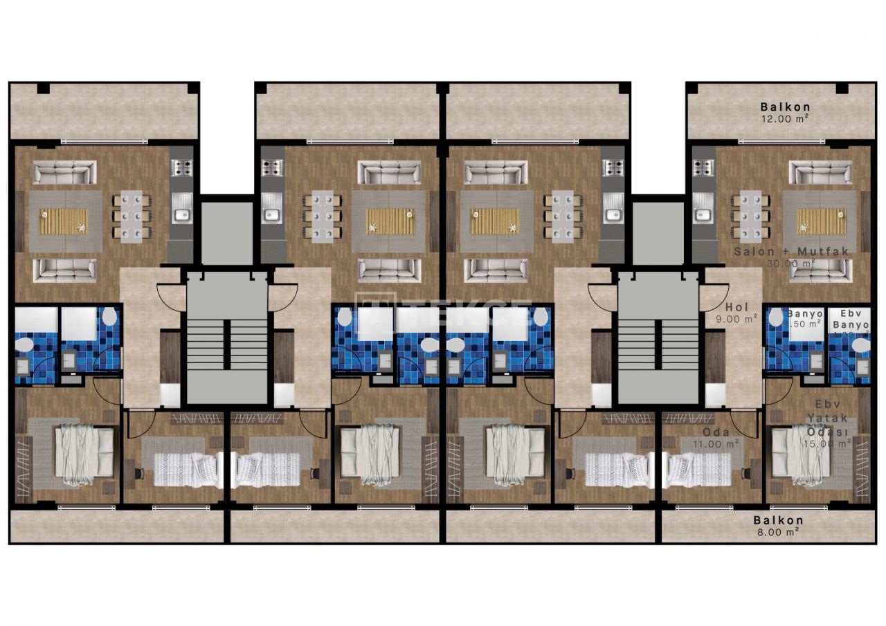 Appartamenti Osmangazi, Turchia, 136 m² - foto 15