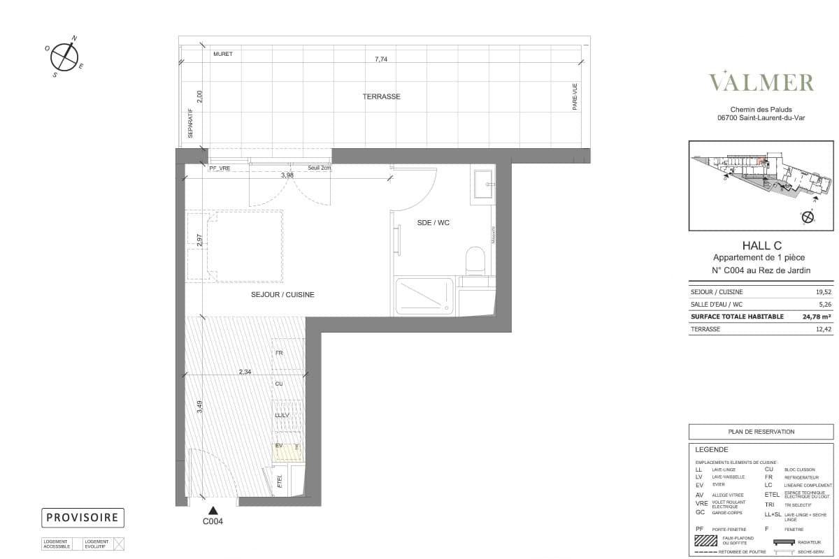 Appartamenti a Saint-Laurent-du-Var, Francia, 25 m² - foto 10
