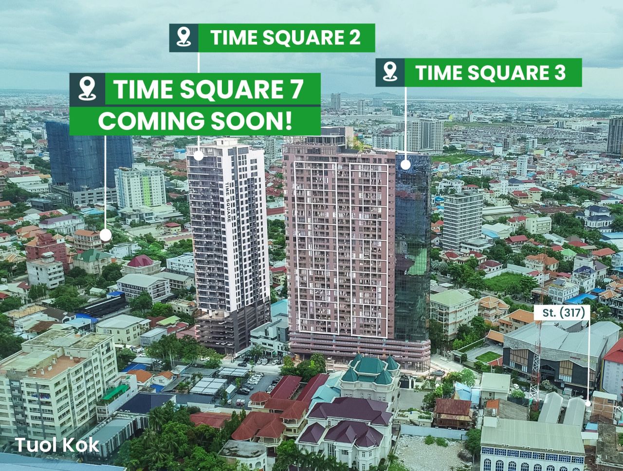 Appartamento a Phnom Penh, Cambogia, 60 m² - foto 1