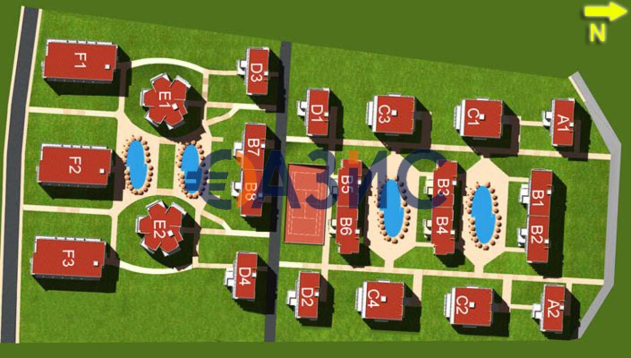 Apartment in Sveti Vlas, Bulgarien, 42 m² - Foto 14