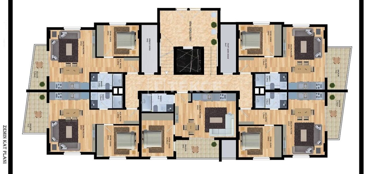 Penthouse in Alanya, Türkei, 135 m² - Foto 11