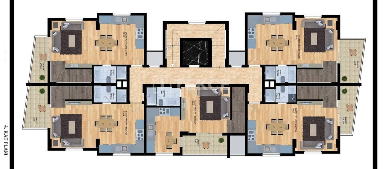Appartement à Alanya, Turquie, 65 m² - image 13