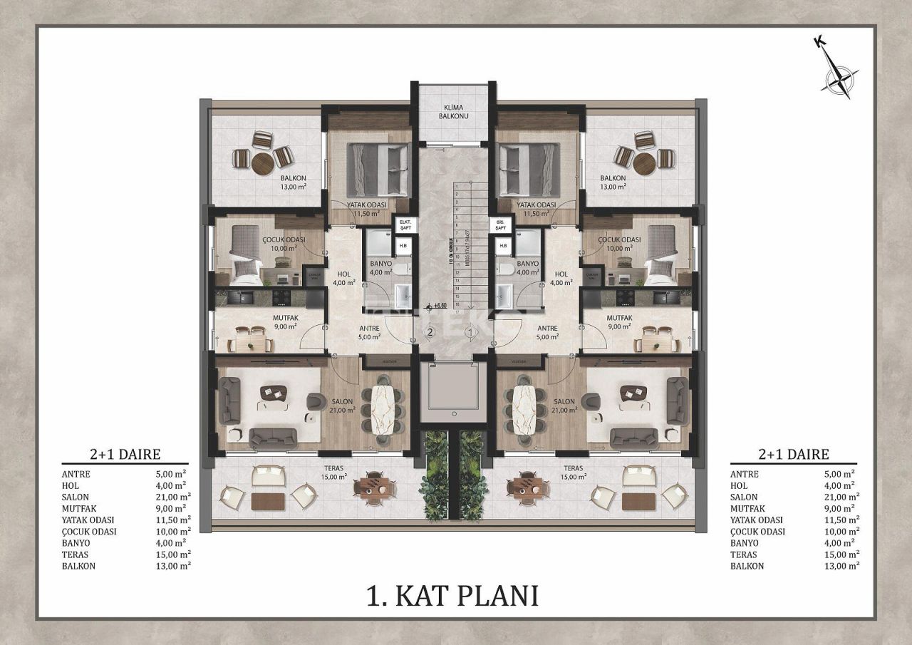 Appartamenti a Antalya, Turchia, 125 m² - foto 15