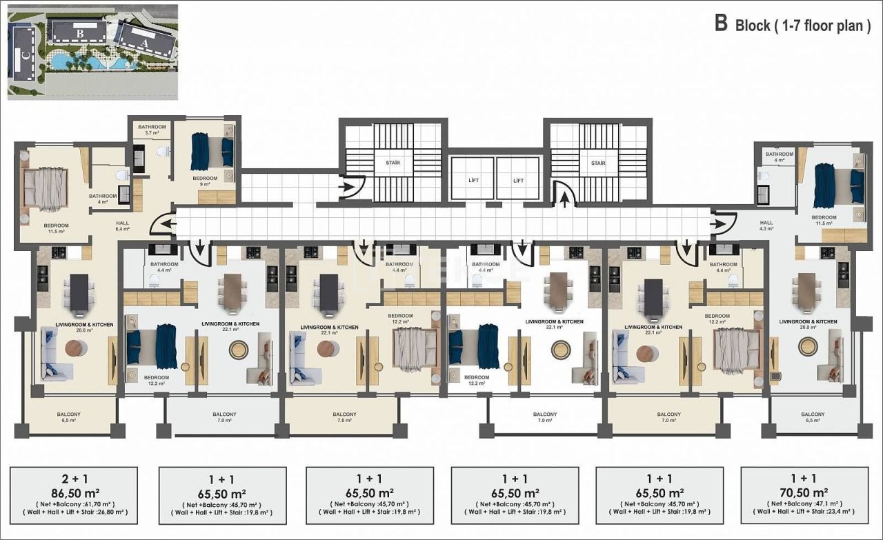 Penthouse à Alanya, Turquie, 135 m² - image 16