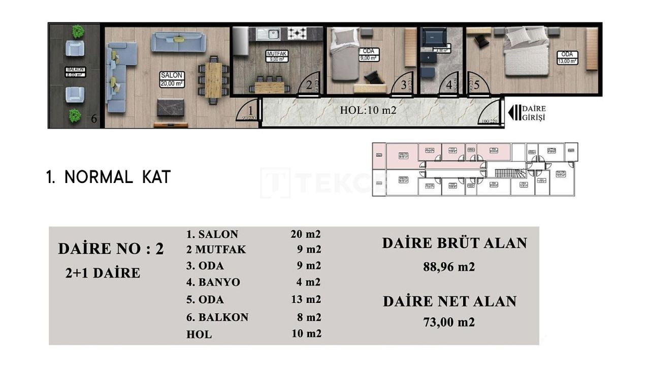 Appartement à Yalova, Turquie, 76 m² - image 16