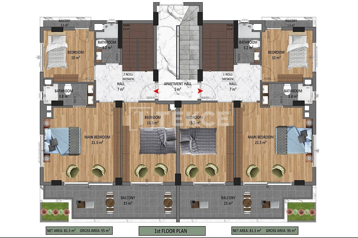 Apartment in Alanya, Türkei, 190 m² - Foto 7
