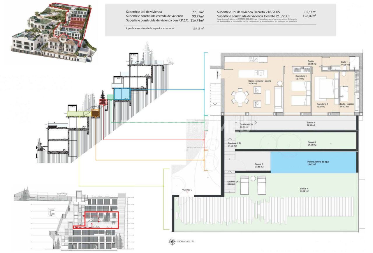 Appartamenti a Malaga, Spagna, 77 m² - foto 7