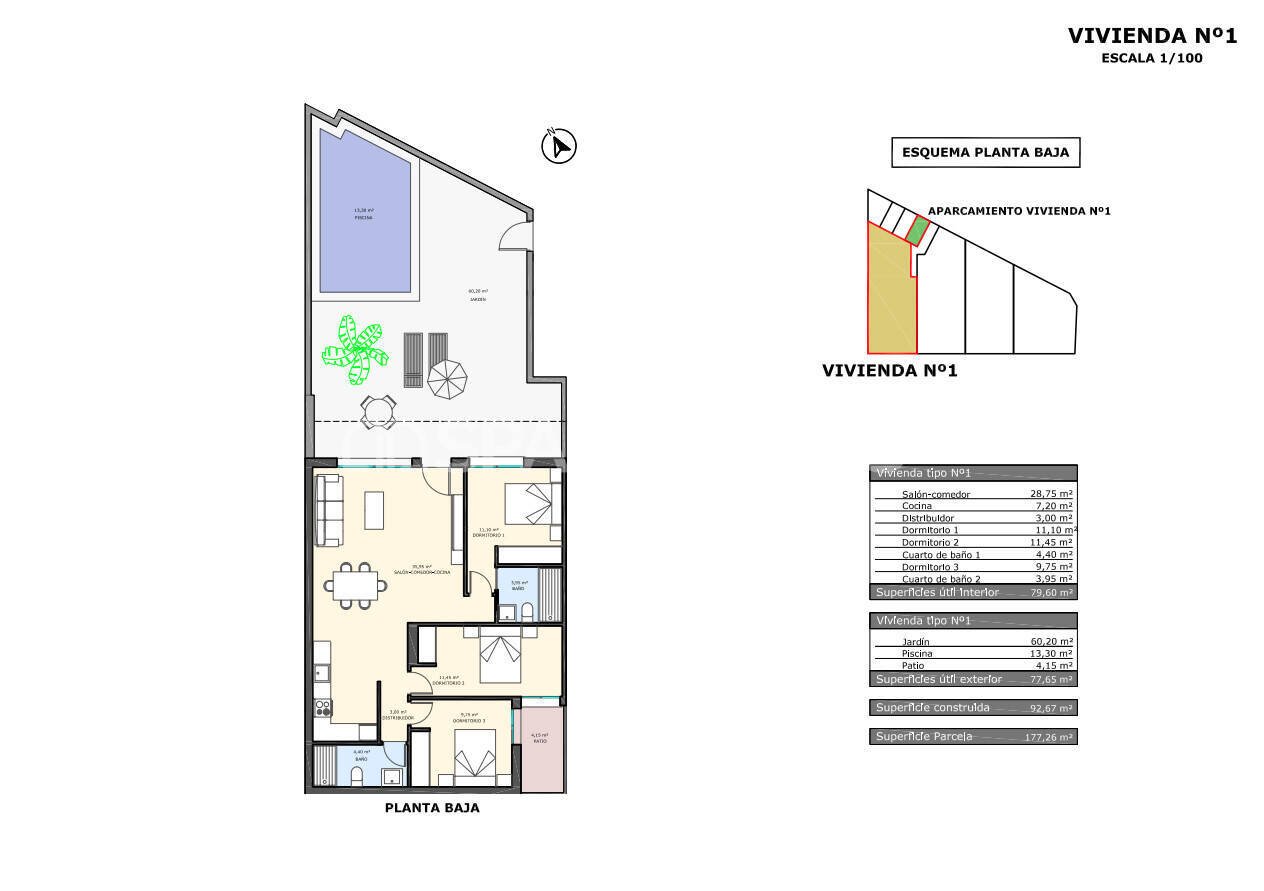 Appartamenti a Pilar de la Horadada, Spagna, 91 m² - foto 14