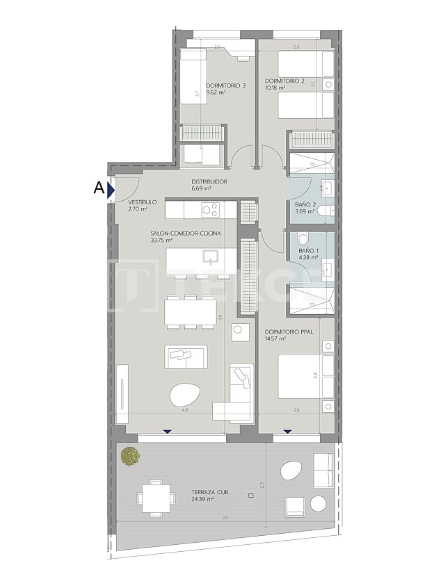 Apartment in Benalmadena, Spanien, 106 m² - Foto 10