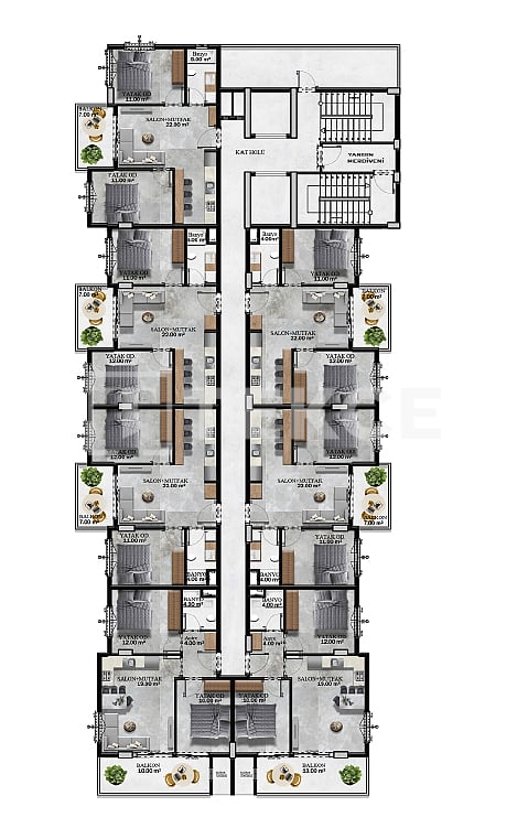 Apartment in Alanya, Turkey, 65 m² - picture 10
