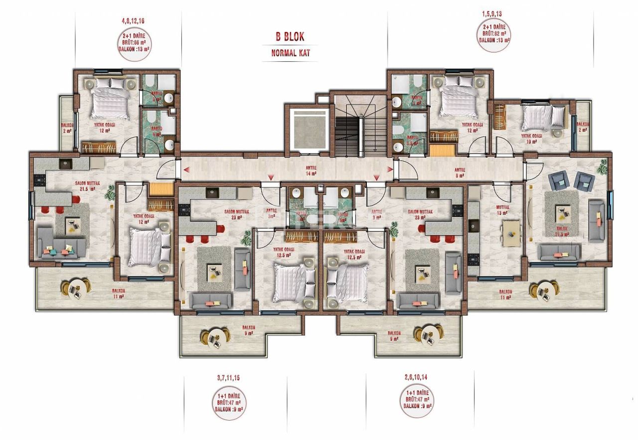 Ático en Alanya, Turquia, 191 m² - imagen 17