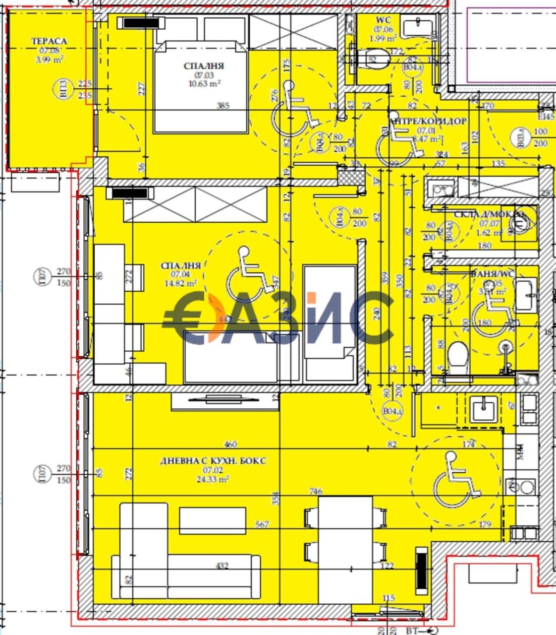 Appartamenti a Burgas, Bulgaria, 102 m² - foto 10