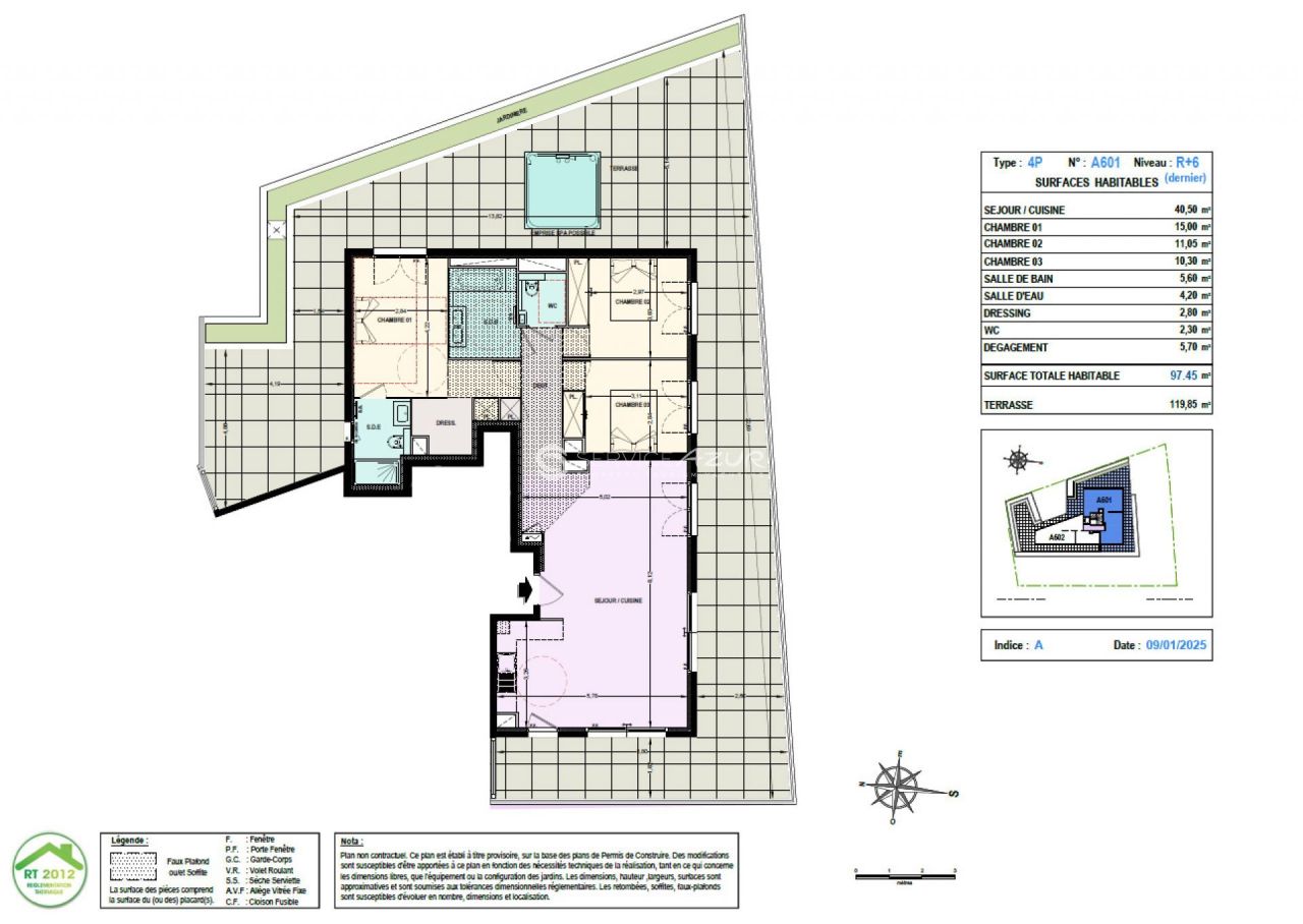 Appartement à Cannes, France, 97 m² - image 4