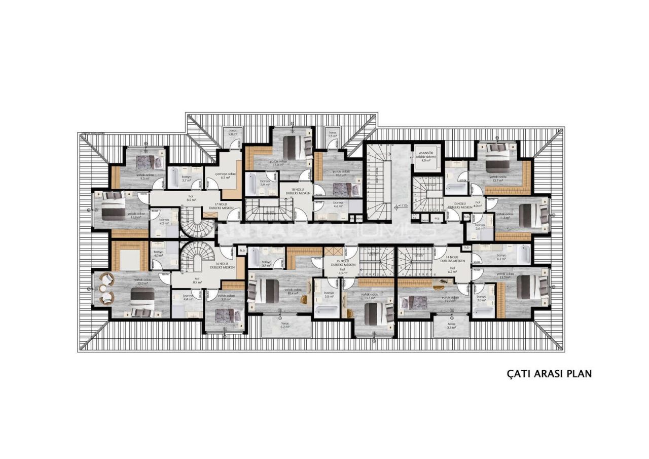 Apartment in Alanya, Turkey, 57 m² - picture 19
