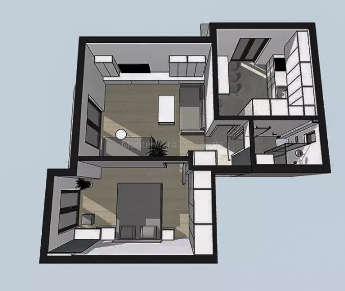 Appartamento a Kamenari, Montenegro, 59 m² - foto 5