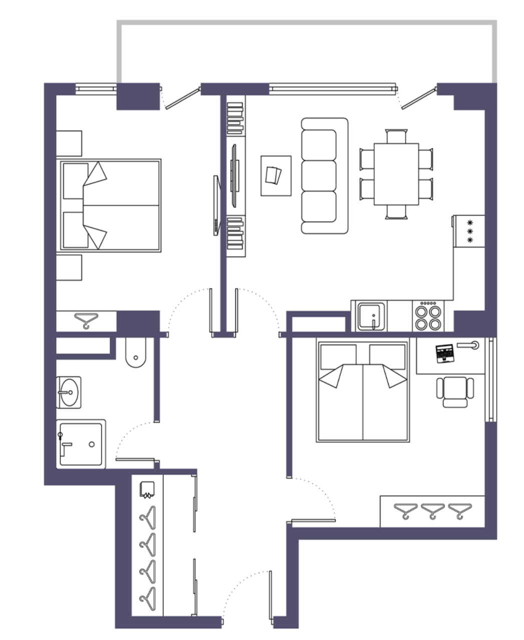 Flat in Batumi, Georgia, 76.7 m² - picture 2