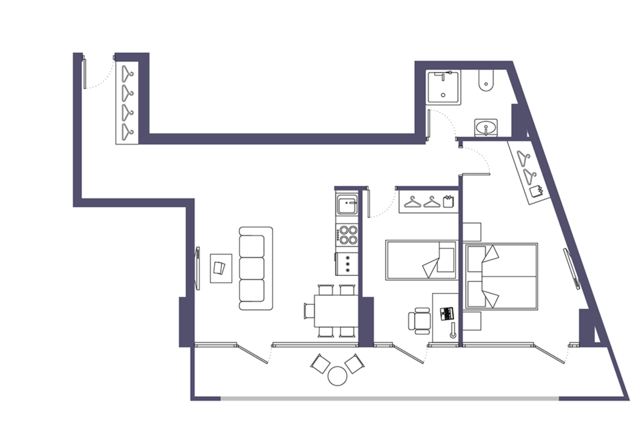 Appartamento a Batumi, Georgia, 80.95 m² - foto 2