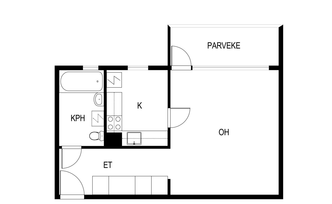 Appartement à Helsinki, Finlande, 32.5 m² - image 2