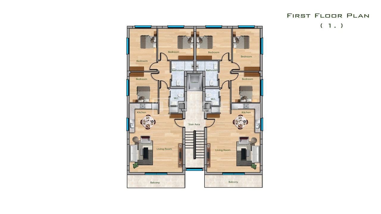 Apartment in Gazimağusa, Zypern, 90 m² - Foto 9