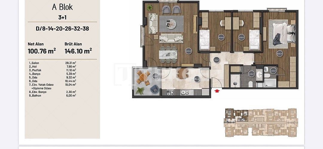 Appartamenti a Pendik, Turchia, 146 m² - foto 14