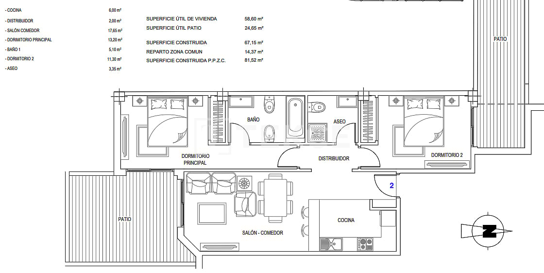 Apartment in Malaga, Spanien, 51 m² - Foto 17