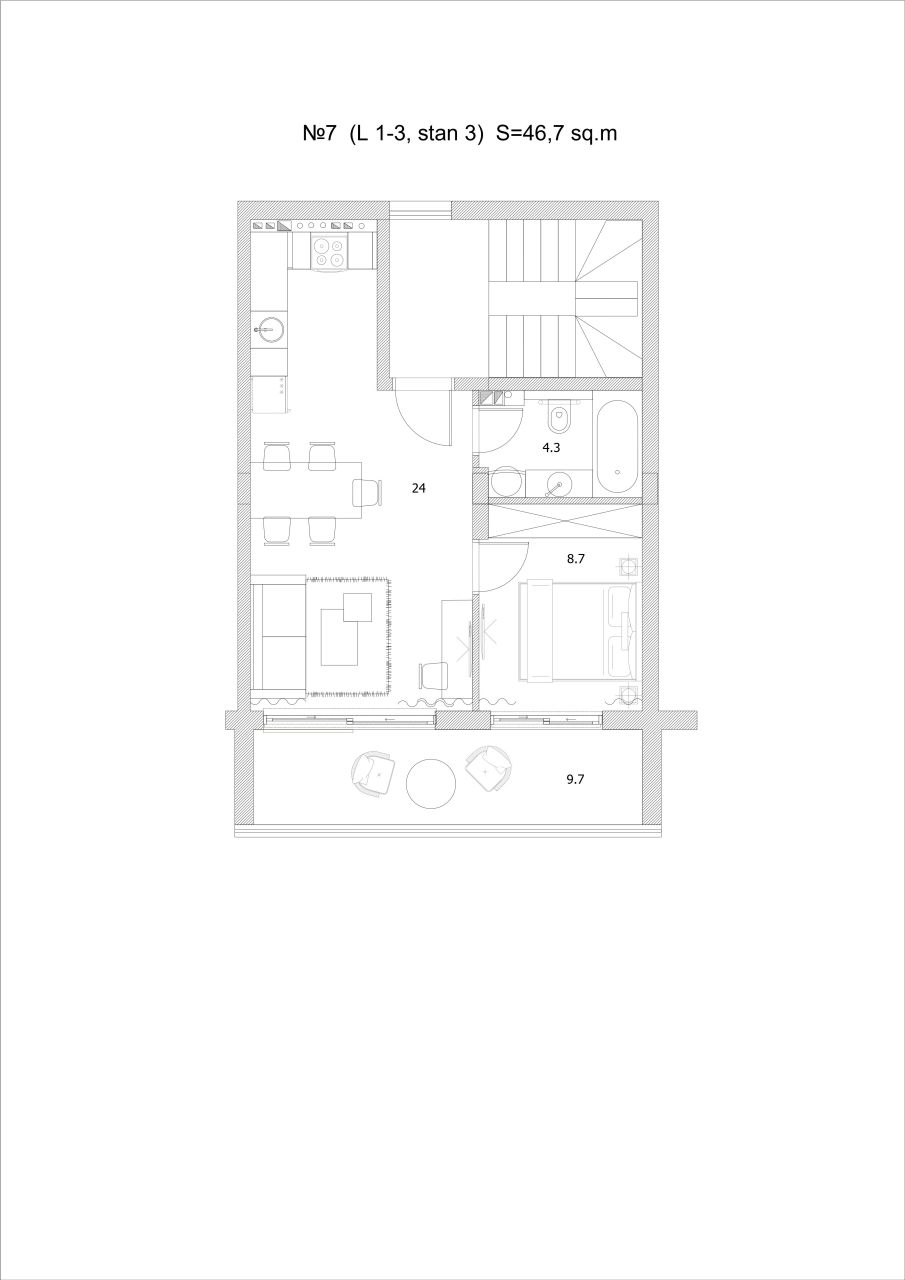 Appartamento a Tivat, Montenegro, 47.06 m² - foto 8