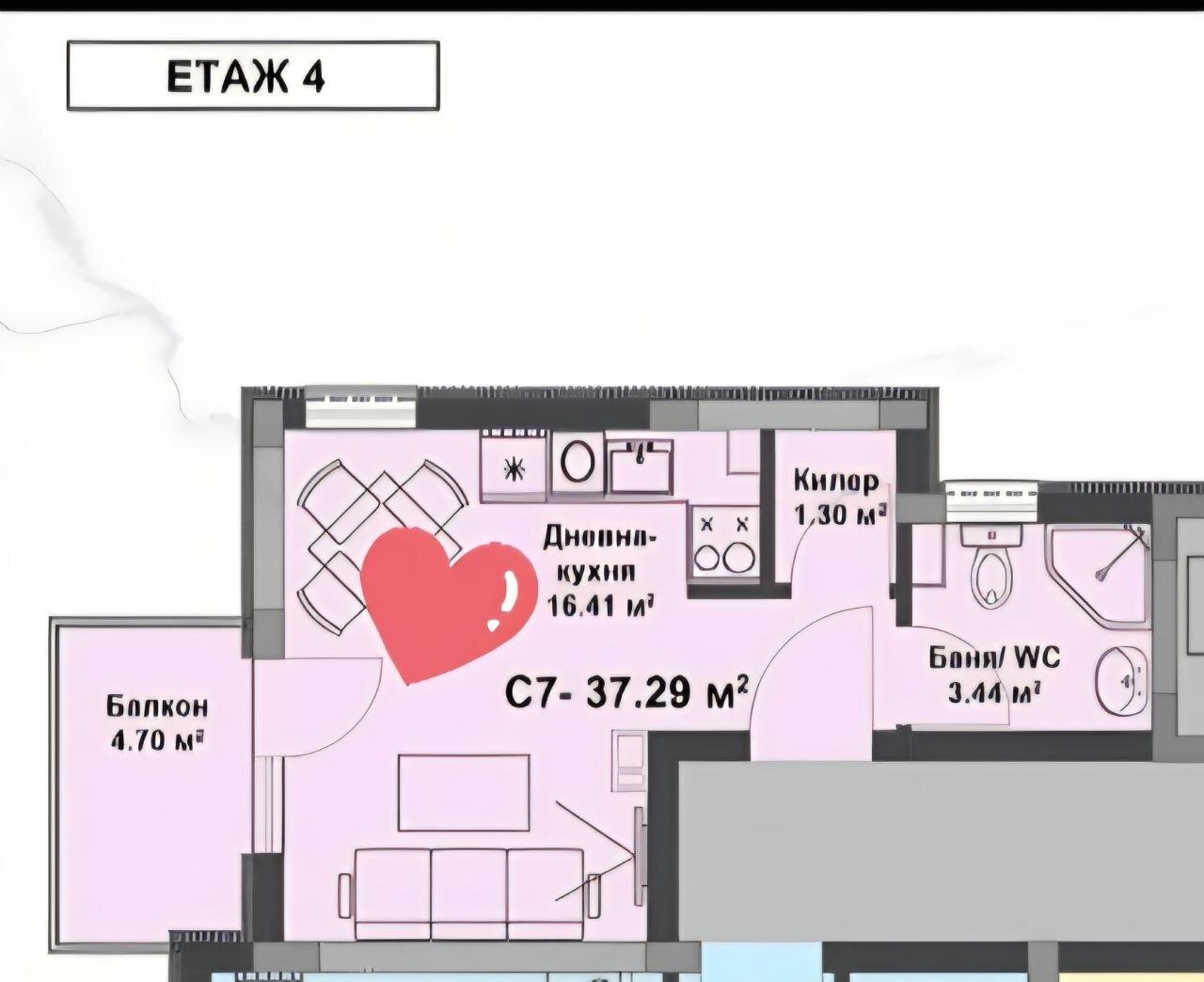 Apartment in Sonnenstrand, Bulgarien, 38 m² - Foto 7