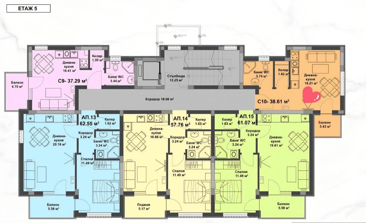 Apartment in Sonnenstrand, Bulgarien, 38 m² - Foto 13