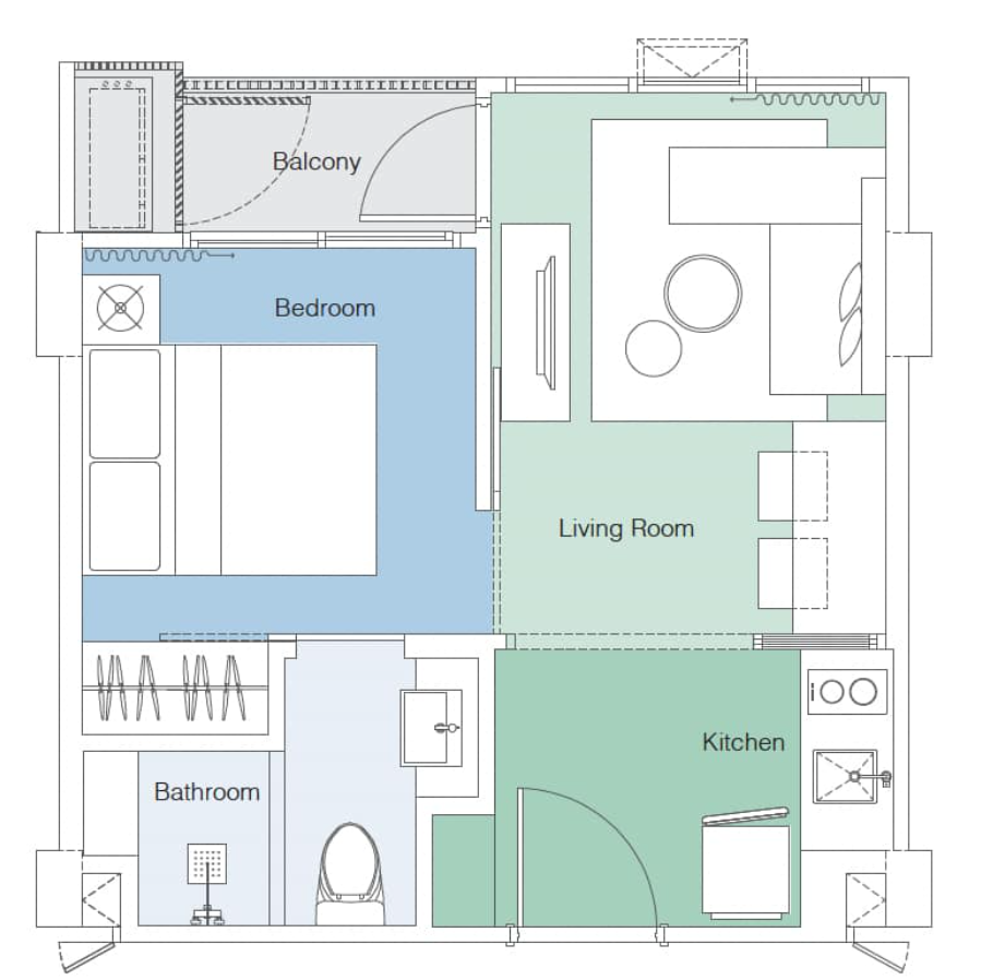 Flat in Phuket, Thailand, 34 m² - picture 13