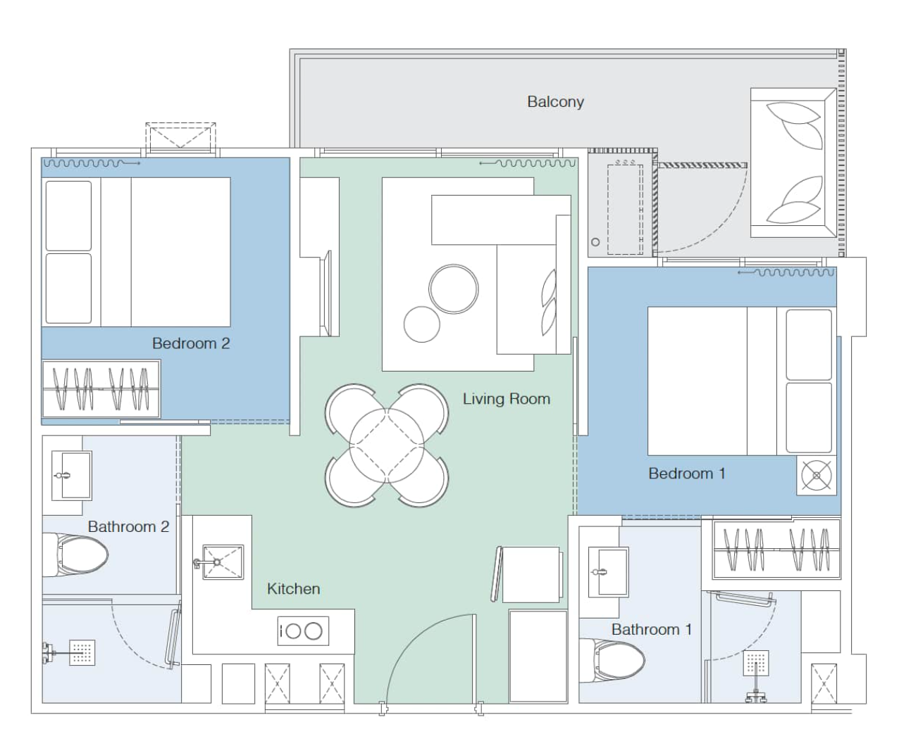 Flat in Phuket, Thailand, 53 m² - picture 14