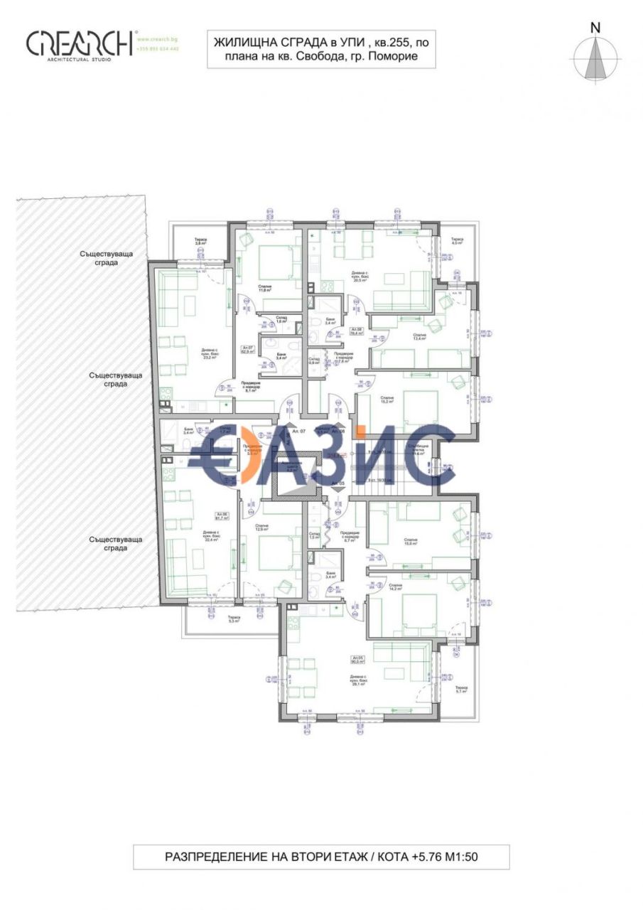 Appartamenti a Pomorie, Bulgaria, 67.2 m² - foto 17