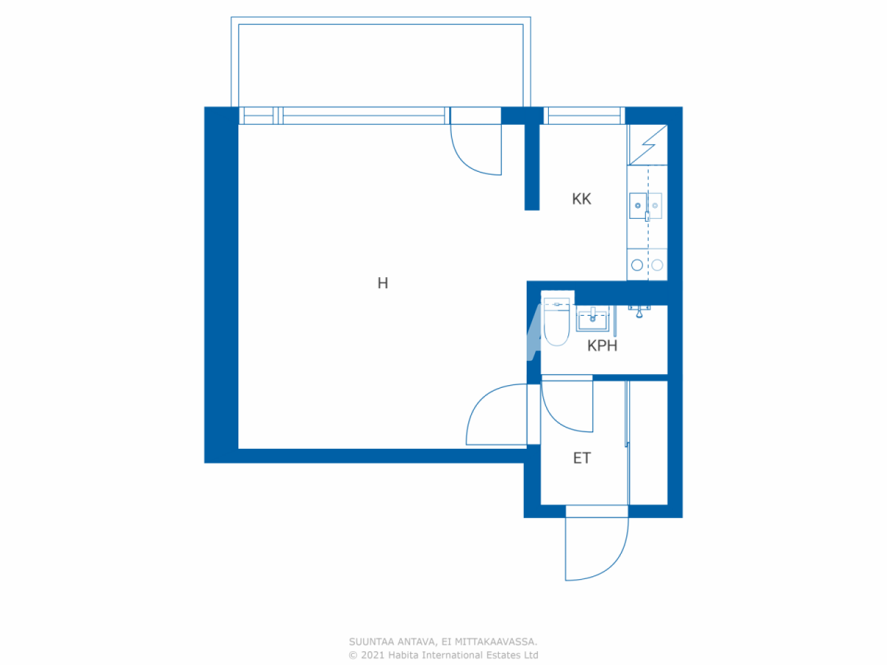 Appartement à Helsinki, Finlande, 30 m² - image 2