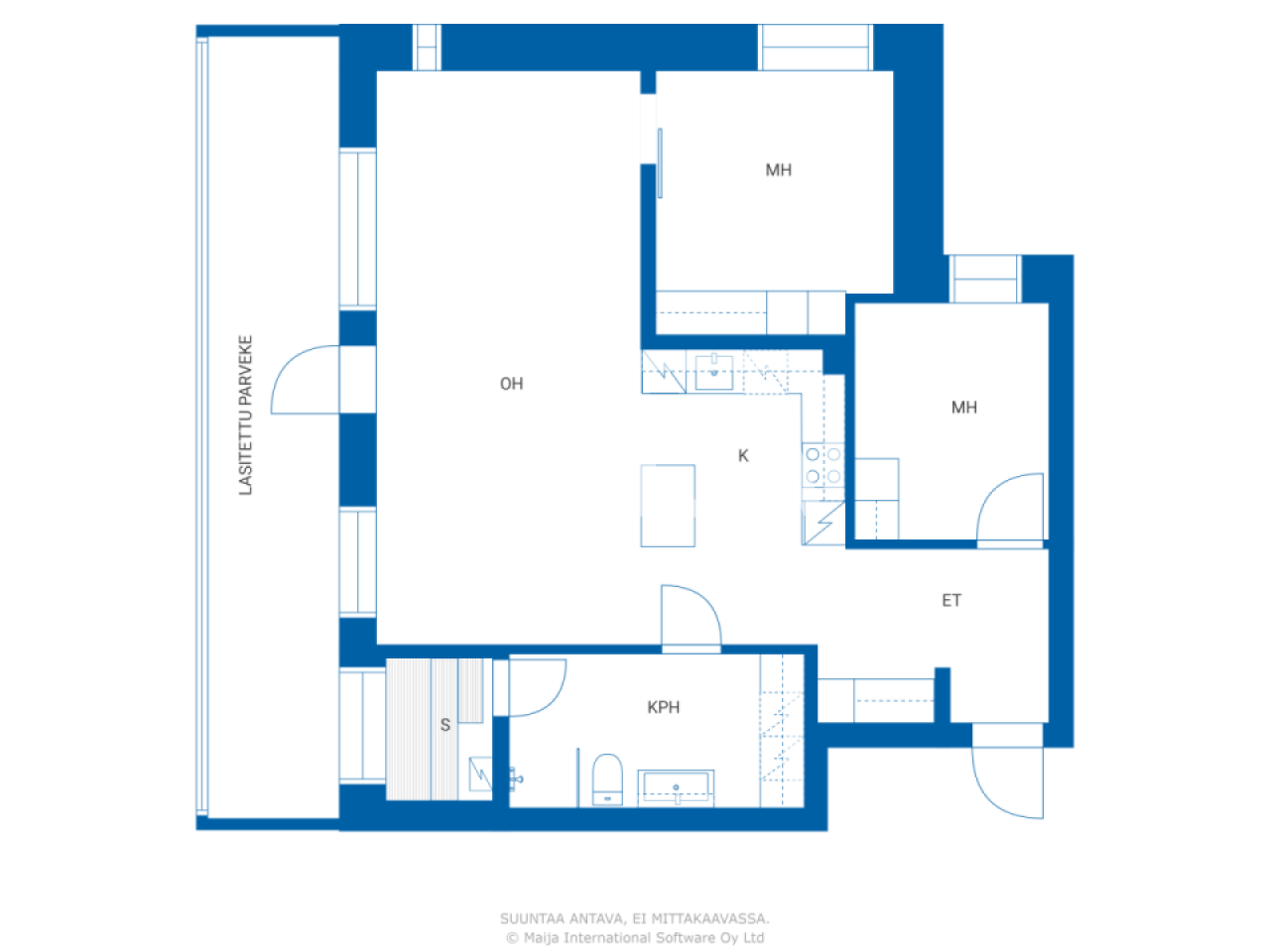 Appartamenti a Vantaa, Finlandia, 69.5 m² - foto 2