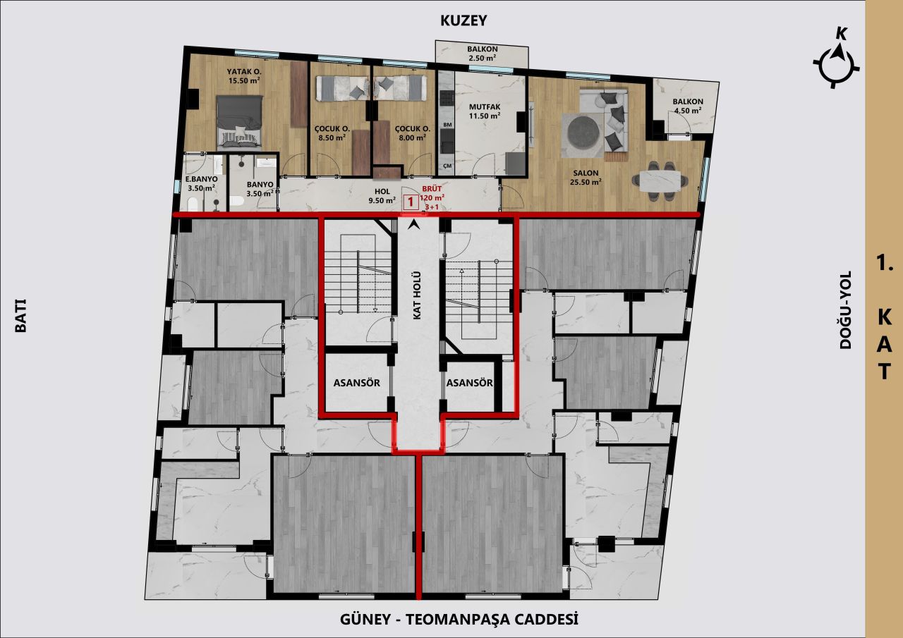 Flat in Antalya, Turkey, 120 m² - picture 5