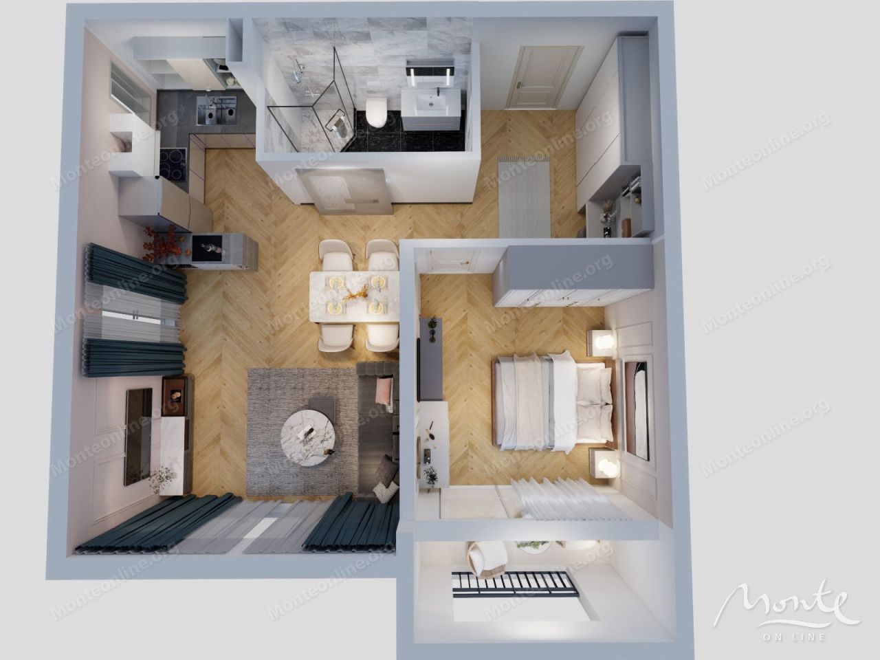 Apartment in Bar, Montenegro, 55 m² - Foto 17