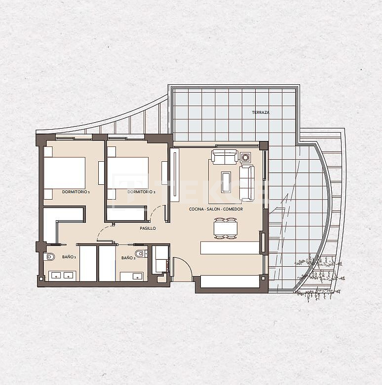 Penthouse in Benalmadena, Spanien, 101 m² - Foto 18