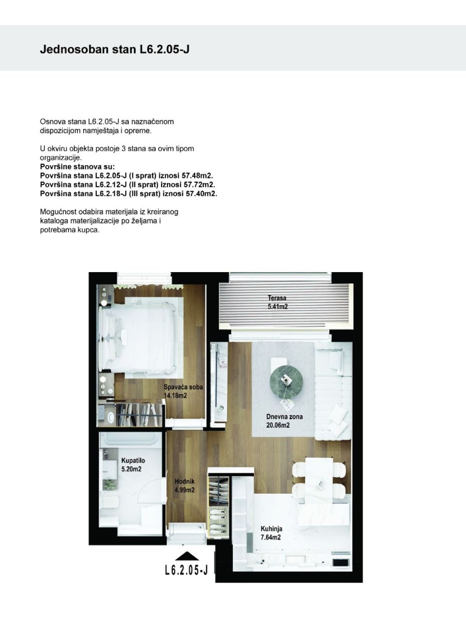 Appartamenti a Podgorica, Montenegro, 64 m² - foto 9