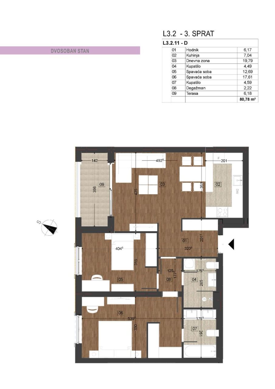 Appartement à Podgorica, Monténégro, 80 m² - image 8
