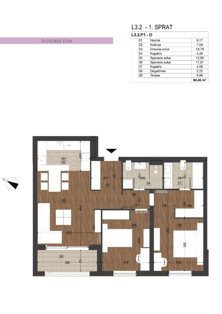 Appartement à Podgorica, Monténégro, 80 m² - image 11