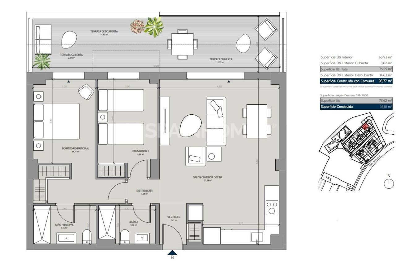 Attico a Manilva, Spagna, 121 m² - foto 7