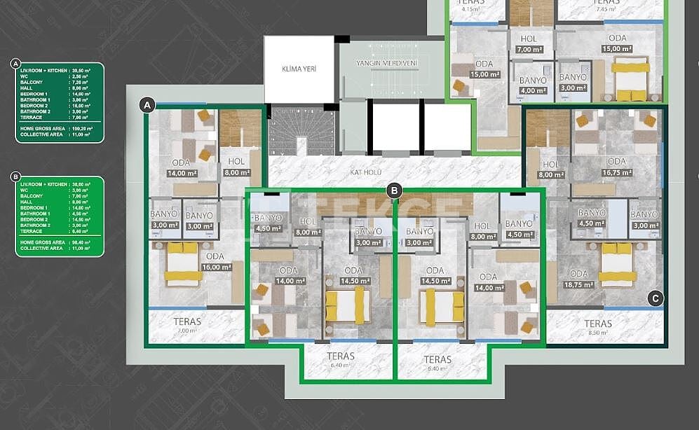 Apartamento en Alanya, Turquia, 59 m² - imagen 13