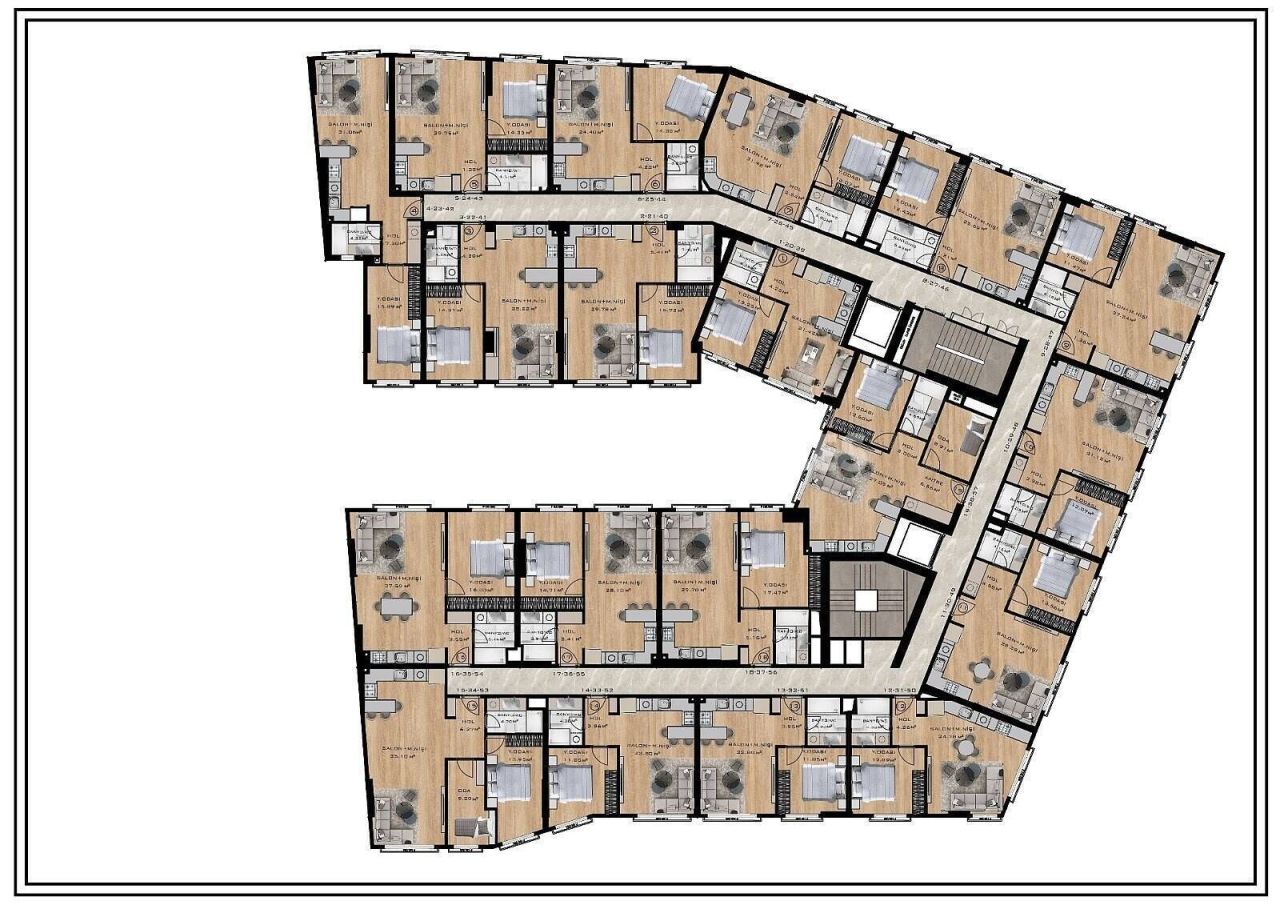 Appartement à Istanbul, Turquie, 97 m² - image 18