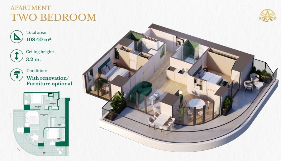 Apartment in Batumi, Georgia, 37.1 m² - picture 6