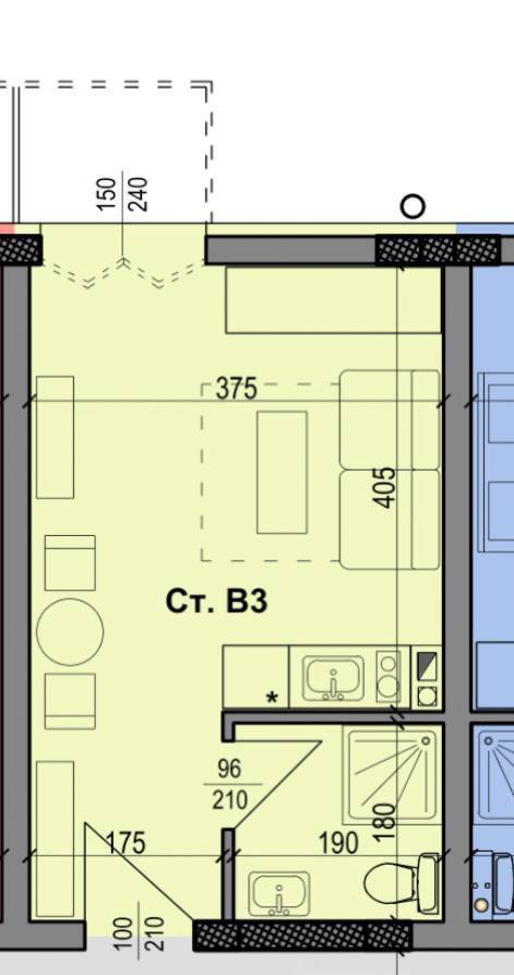 Apartment in Nessebar, Bulgarien, 33.36 m² - Foto 1